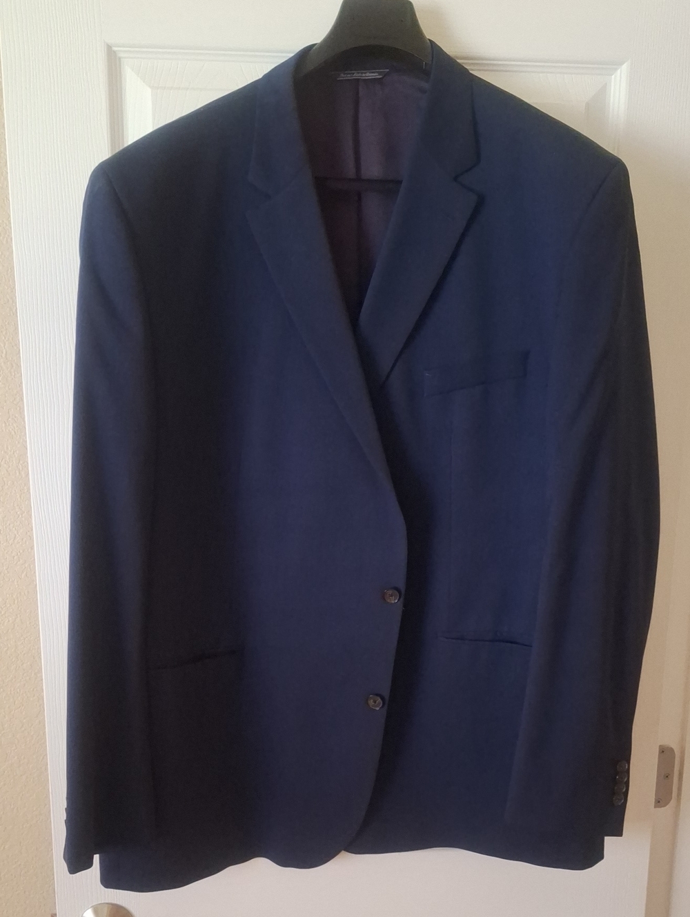 Men's Navy Two-Button Sport Coat Blazer